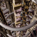 Futuristic Science VR Headset