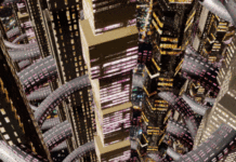 Futuristic Science VR Headset