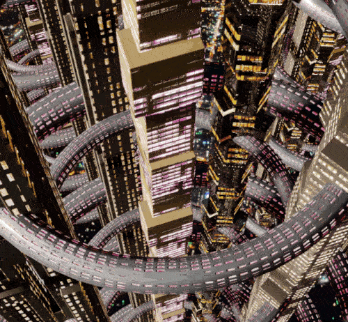 Futuristic Science VR Headset